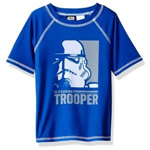 Star Wars Big Boys' Rashguard, Blue, 4